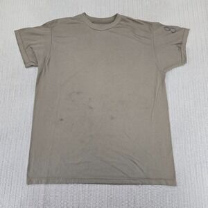 Skilcraft Shirt Mens Large Brown DLA Troop Support Military Undershirt Army Sand